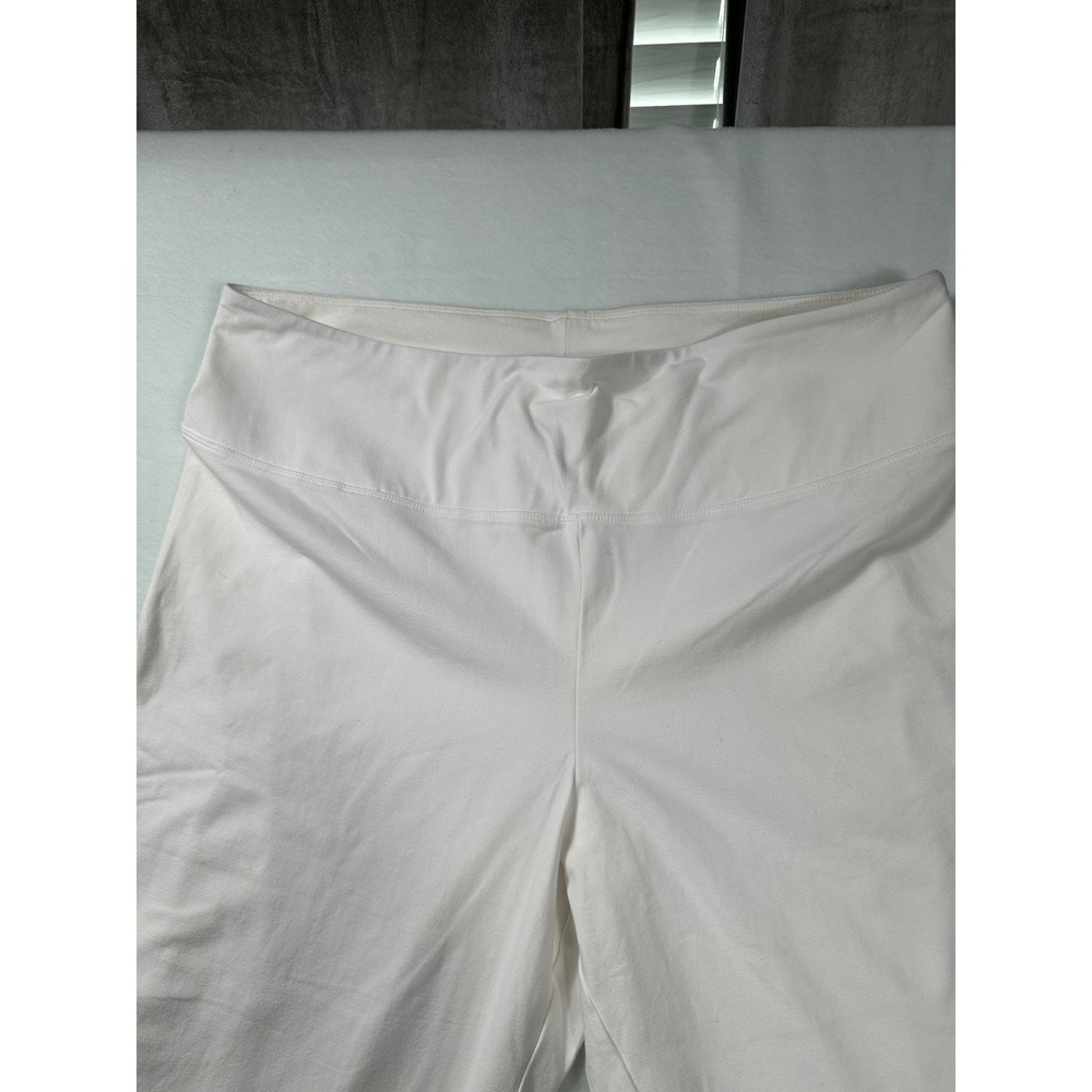 Women with Control by Renee Greenstein White Cropped Wide Leg Pants Women's XL - Picture 2 of 9